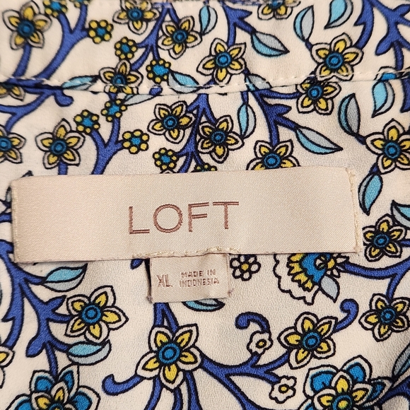 Loft Blouse XL Lightweight Summer Dainty Prairie - Picture 6 of 6